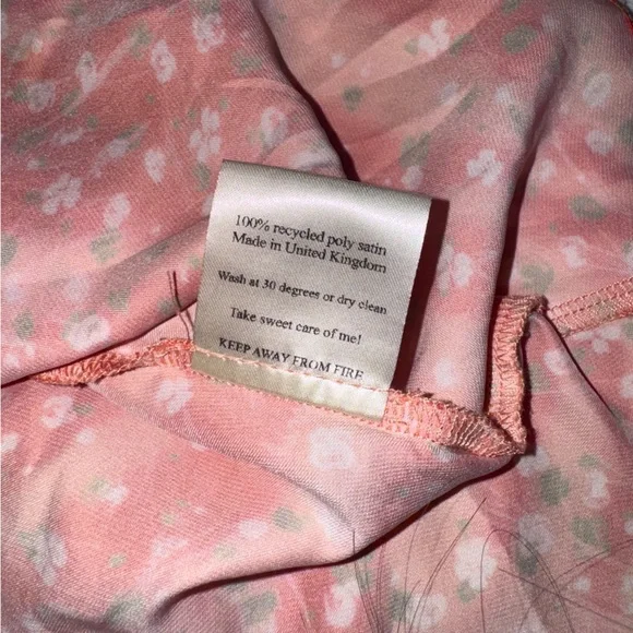 Monika the Label Alana Mini Slip Dress in Red Micro Floral - Picture 7 of 9